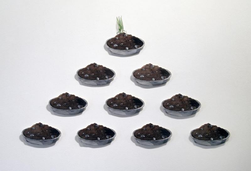 Dirt Pie Fortune Pyramid: artwork by Rebecca Gilbert