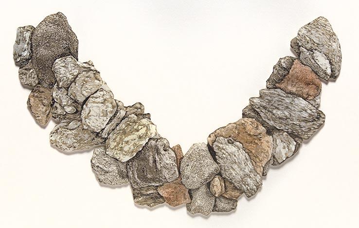 Stone Wreath: artwork by Rebecca Gilbert