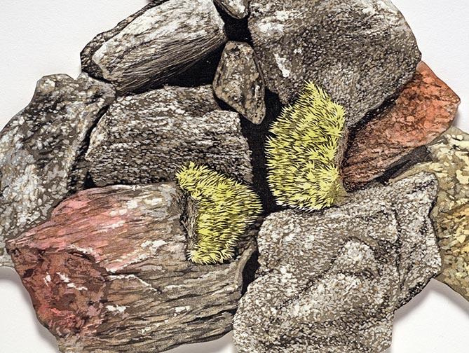 Rock Pile, detail: artwork by Rebecca Gilbert