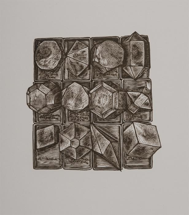 Hexagonal Crystal Formations Rebecca Gilbert