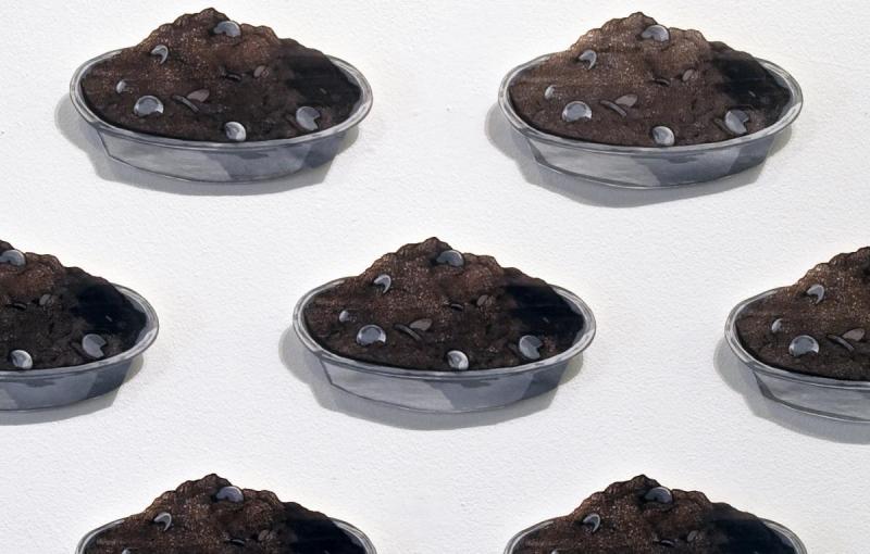 Dirt Pie Fortune Pyramid, Detail: artwork by Rebecca Gilbert